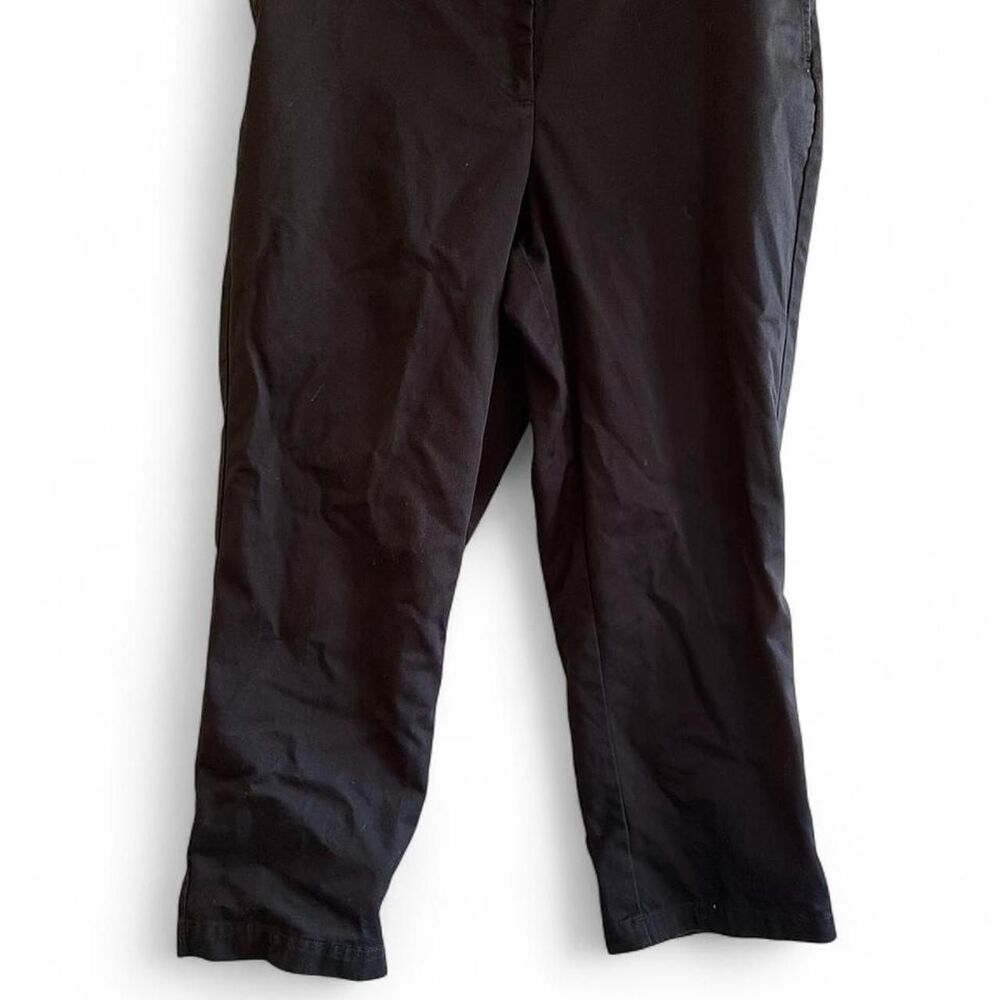 Lands' End High Rise Straight Leg Pants Black Kids 14